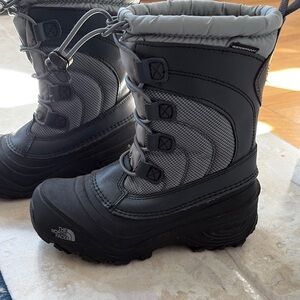The North Face Black and Gray Winter Boots